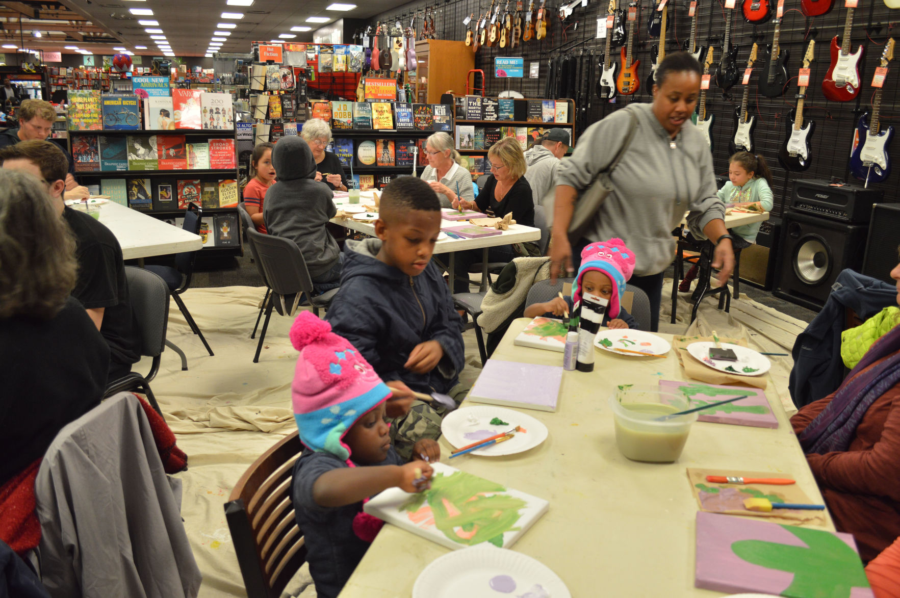 Paint nite at Bookmans offers fun and art for all
